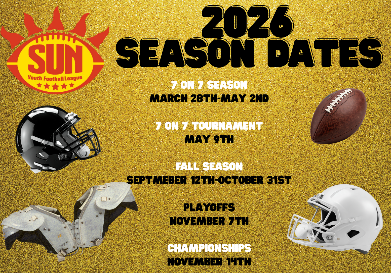 2026 SEASON DATES
